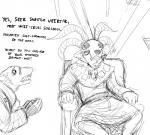 2018 anthro black_and_white buckteeth chair clothed clothing comic dialogue duo english_text eyewear fangs furniture glasses hladilnik horn male mammal monochrome open_mouth rodent simple_background sitting skaven teeth text warhammer_(franchise) warhammer_fantasy white_background