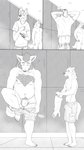 2020 9:16 anthro balls beard blush bodily_fluids body_hair briefs bulge canid canine canis chest_hair cliff_(unpopularwolf) clothed clothing comic detailed_bulge digital_media_(artwork) duo ears_back ears_down elliot_(unpopularwolf) english_text erection facial_hair fangs father_(lore) father_and_child_(lore) father_and_son_(lore) flaccid foreskin fully_clothed genital_outline genitals hi_res humanoid_genitalia humanoid_penis locker locker_room looking_at_another male mammal musical_note musical_symbol navel nervous nipples nude parent_(lore) parent_and_child_(lore) parent_and_son_(lore) partially_clothed penis penis_outline pivoted_ears plantigrade pubes public public_erection public_nudity son_(lore) sound_effects standing sweat symbol teeth text topless topless_male underwear undressing unpopularwolf whiskers wolf