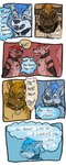 2016 anthro biped bound canid cobalt_(tatsuchan18) collar comic duo english_text fur hair havoc_(tatsuchan18) hi_res hyena male mammal open_mouth speech_bubble standing tatsuchan18 text thought_bubble