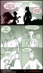 2019 animal_humanoid anthro claws comic dialogue elemental_creature english_text female flora_fauna generation_3_pokemon generation_6_pokemon hi_res horn humanoid legendary_pokemon line_art male matemi muscular nintendo photo plant pokemon pokemon_(species) sceptile shamrock_(lysergide) silhouette silver_soul sparkles sunset text vines wings yveltal