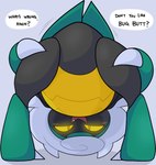 Rating: q
ID: 5131881
Date: 2024-10-22 10:15:34 -0400
Status: active
Score: 51
2024 2024_pokemon_gigaleak 2_horns 4chan_anon ambiguous_gender anthro arthropod asking asking_viewer beetle bent_over beta_pokemon_(species) beta_pokemon_games biped black_body black_exoskeleton black_text claws colored digital_drawing_(artwork) digital_media_(artwork) elytron english_text exoskeleton gholdenhoe glowing glowing_eyes green_body green_exoskeleton grey_claws grey_hair hair hands_on_legs hands_on_thighs horn insect kaburion_(beta_pokemon) nintendo orange_eyes pokemon question_mark red_mouth shaded snaggle_tooth solo text yellow_body yellow_exoskeleton yellow_sclera post #5131881