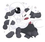 abdominal_bulge anal anal_fluids anal_penetration anthro arthropod blush bodily_fluids cum dialogue disembodied_penis double_penetration ejaculation english_text female genital_fluids genitals group heart_symbol hi_res hollow_knight hollow_knight:_silksong hornet_(hollow_knight) humanoid_genitalia humanoid_penis kilinah lace_(hollow_knight:_silksong) male male/female penetration penis pussy team_cherry text vaginal vaginal_penetration