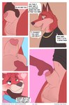 ageplay animal_genitalia balls bodily_fluids canid canine clothing comic daniel_(pukaa) dialogue ear_piercing english_text finger_in_sheath fox fur genital_fluids genitals hi_res hoodie incest_(lore) infantilism jewelry johnthan_(pukaa) male male/male mammal necklace piercing precum pukaa red_body red_fur roleplay sheath sheath_grab shirt speech_bubble t-shirt text topwear url