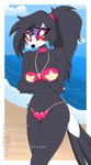 Rating: q
ID: 5595293
Date: 2025-05-24 15:47:45 -0400
Status: active
Score: 72
2025 4_fingers absurd_res anthro artist_name avian beach bikini bird blue_sky bluesky_(social_media) bluesky_logo blush border breasts claws cleavage clothed clothing day demon detailed_background deviantart deviantart_logo digital_drawing_(artwork) digital_media_(artwork) eyelashes eyeshadow feathers female finger_claws fingers grey_body grey_feathers grey_hair hair helluva_boss hi_res looking_at_viewer makeup navel newgrounds newgrounds_logo octavia_(helluva_boss) outside owl owl_demon pink_bikini pink_clothing pink_sclera pink_swimwear pixiv pixiv_logo ponytail purple_eyeshadow sea seaside side-tie_bikini skimpy_bikini sky solo string_bikini swimwear taiketchem tail tail_feathers text twitter twitter_logo two-piece_swimsuit url water watermark white_border white_eyes post #5595293