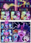 2015 absurd_res applejack_(mlp) blue_body blue_feathers blue_fur chilllum comic digital_media_(artwork) earth_pony equid equine feathered_wings feathers female feral fluttershy_(mlp) friendship_is_magic fur group hair hasbro hi_res horn horn_magic horse levitating_object light262 magic mammal multicolored_hair my_little_pony mythological_creature mythological_equine mythology open_mouth pegasus pinkie_pie_(mlp) pony rainbow_dash_(mlp) rainbow_hair rarity_(mlp) reaction_shot shaded twilight_sparkle_(mlp) unicorn winged_unicorn wings