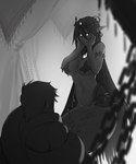 Rating: q
ID: 5605312
Date: 2025-05-28 19:22:44 -0400
Status: active
Score: 15
apode apophis_(mge) big_breasts blush breasts chain dominant dominant_female draconcopode duo female female_focus greyscale grin human human_on_humanoid humanoid humanoid_pointy_ears interspecies lamia legless less_(artist) male mammal monochrome monster_girl_(genre) monster_girl_encyclopedia navel pointy_ears reptile scalie serpentine smile snake split_form submissive submissive_male yandere post #5605312