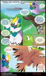 2020 ambiguous_gender anthro beak black_body black_fur boat comic dialogue english_text feet feral fluffy flying forest fur generation_1_pokemon generation_7_pokemon green_body green_fur hi_res legendary_pokemon matemi motion_lines nintendo plant pokemon pokemon_(species) sea talons text thick_thighs toes tree vehicle visor water watercraft white_body white_fur wide_hips wings yellow_body yellow_fur zapdos zeraora zero_(vavacung) zygarde zygarde_core