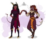 Rating: s
ID: 4903615
Date: 2024-07-07 16:11:41 -0400
Status: active
Score: 5
2020 2_horns 5_fingers accessory armor belt black_claws black_clothing black_eyebrows black_footwear black_hair black_high_heeled_boots boots bottomwear bracelet brown_belt brown_bottomwear brown_clothing brown_footwear brown_high_heeled_boots brown_horn brown_pants cape claws clothing crossover curved_horn dave_mckay dialogue digital_drawing_(artwork) digital_media_(artwork) dress dungeons_and_dragons duo english_text eyebrows eyes_closed female finger_claws fingers fist_bump footwear forked_tail fur_trim_(clothing) furgonomics gesture gold_(metal) gold_bracelet gold_horn_ring gold_jewelry hair hand_on_hip hasbro hi_res high_heeled_boots high_heels horn horn_jewelry horn_ring humanoid humanoid_pointy_ears jester jewelry lips long_hair morrigan_manafort necklace not_furry orange_sash oxventure paint_splatter pants pauldron pink_tongue pointy_ears prudence_(oxventure) red_body red_bottomwear red_cape red_clothing red_dress red_hair red_lips red_pants red_skin red_tail ring ring_(jewelry) rolled_up_sleeves sash shirt shoes simple_background smile smiling_at_another smiling_at_each_other spade_tail tail tail_accessory tail_jewelry tail_ring text the_break_quest_club tiefling tongue topwear unusual_anatomy unusual_tail white_clothing white_shirt white_topwear wizards_of_the_coast yellow_eyes post #4903615