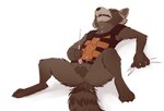 2021 anatomically_correct anatomically_correct_genitalia anatomically_correct_penis animal_genitalia animal_penis anthro anus balls biped black_nose bodily_fluids bottomless bottomless_anthro bottomless_male brown_balls brown_body brown_fur brown_perineum brown_sheath butt butt_from_the_front cheek_tuft claws clothed clothing cum cum_on_clothing cum_on_neck cum_on_own_neck cum_on_own_tail cum_on_self cum_on_tail digital_media_(artwork) dipstick_ears ear_markings ejaculation erection eyes_closed facial_markings facial_tuft fangs feet fingers fluffy fluffy_tail front_view fur genital_fluids genitals grabbing_sheets guardians_of_the_galaxy head_markings hi_res iztli looking_pleasured lying male mammal markings marvel mask_(marking) masturbation multicolored_body multicolored_ears multicolored_fur on_back open_mouth orange_clothing orange_topwear orange_vest orgasm orgasm_face penile penile_masturbation penis perineum pink_penis plantigrade procyonid raccoon raccoon_penis ring_(marking) ringed_tail rocket_raccoon shaded sharp_teeth sheath short_anthro short_male simple_background solo spread_legs spreading striped_markings striped_tail stripes tail tail_markings teeth toe_claws toes topwear tuft vest whiskers white_background white_ear_tips