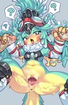 Rating: e
ID: 3398347
Date: 2022-06-18 13:41:54 -0400
Status: active
Score: 98
anthro anus avian bird blush bodily_fluids butt double_handjob erection feathers female finch_(xenoblade) genital_fluids genitals gomogomo green_body green_feathers handjob hi_res male penile penis pussy question_mark sex spreading tongue vaginal_fluids xenoblade_chronicles_2 post #3398347