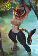 2021 2d_animation animated anthro athletic_wear barefoot black_body black_fur bonifasko bottomwear breasts chest_wraps clothed clothing collaboration detailed_background dreamworks evenesko.d.fox_(artist) eyes_closed feet felid female fur kung_fu_panda long_playtime mammal master_tigress motion_tweening multicolored_body multicolored_fur no_sound orange_body orange_fur outside pantherine pants paws solo standing stretching striped_body striped_fur stripes subtle_animation thick_thighs tiger toes webm white_body white_fur wide_hips wraps yoga_pants