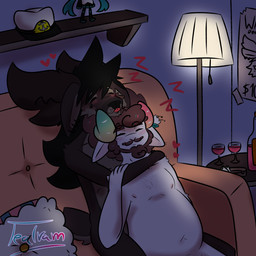 Rating: s
ID: 5735959
Date: 2025-07-26 13:50:34 -0400
Status: active
Score: 4
1:1 alcohol anthro antlers arcissus beverage bovid caprine cervine cuddling deer detailed_background duo elk hi_res horn inside male male/male mammal nonbinary_(lore) overweight romantic romantic_couple sheep short size_difference sleeping slim tall tealram tealram_(character) post #5735959