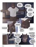 absurd_res andy_(echto) anthro anthro_on_anthro balls bottomless bottomless_male brown_body brown_fur butt canid canine canis casual_exposure casual_nudity charlie_(echto) clothed clothing comic dialogue domestic_dog duo echto english_text eyewear father_(lore) father_and_child_(lore) father_and_son_(lore) flaccid foreskin fur genitals glasses hi_res holding_penis humanoid_genitalia humanoid_penis looking_at_genitalia looking_at_penis male male/male mammal parent_(lore) parent_and_child_(lore) parent_and_son_(lore) penis presenting presenting_penis pubes retracted_foreskin shirt son_(lore) speech_bubble t-shirt text topwear touching_penis unretracted_foreskin