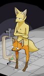 Rating: e
ID: 4144937
Date: 2023-07-01 19:43:49 -0400
Status: active
Score: 34
2023 4_toes aliasing anthro arm_tuft bathroom binary_drawing bodily_fluids brown_body brown_fur canid canine cel_shading chest_tuft conjoined countershade_face countershading cross_section crossed_arms crotch_head curved_tail dale_(daleport996) daleport996 digital_drawing_(artwork) digital_media_(artwork) digitigrade duo elbow_tuft feet fennec_fox floor foot_hands fox fur furrowed_brow genital_fluids head_tuft hi_res inner_ear_fluff inside joey_(daleport996) leg_markings looking_away male male/male mammal markings nude orange_body orange_fur outline paws peeing red_fox shaded shoulder_tuft signature tail thick_tail tile tile_floor toes true_fox tuft unimpressed unusual_anatomy urinal urinal_cake urine urine_from_mouth wall_(structure) watersports what white_body white_fur yellow_body yellow_fur post #4144937