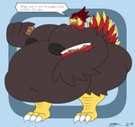 Rating: q
ID: 5201858
Date: 2024-11-24 02:05:37 -0500
Status: active
Score: 7
absurd_res anthro avian bird brown_body dirtymac female galliform hair hi_res obese obese_anthro obese_female overweight overweight_anthro overweight_female phasianid red_hair solo stuffing stuffing_(food) turkey weight_gain post #5201858