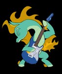 2021 absurd_res alpha_channel anthro asian_mythology chinese_mythology countershade_scales countershading digital_media_(artwork) dragon east_asian_mythology electric_guitar equid equine eyes_closed female fender_musical_instruments_corporation feral fire flaming_hair flaming_mane flaming_tail flaming_wings green_body green_scales guitar hi_res hooves horse hybrid jsacos longma mammal musical_instrument mythological_creature mythological_equine mythological_horse mythological_scalie mythology on_hind_legs plucked_string_instrument pseudo_hair pseudo_mane scales scalie simple_background slim solo stratocaster string_instrument tail them's_fightin'_herds tianhuo_(tfh) transparent_background unusual_anatomy unusual_wings wings