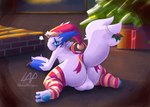 Rating: e
ID: 5249675
Date: 2024-12-17 21:41:52 -0500
Status: active
Score: 29
accidental_holly anthro anus balls balls_on_ground blue_body blue_eyes blue_fur blue_pawpads blush butt christmas christmas_clothing christmas_headwear clothing footwear fur generation_3_pokemon genitals hat headgear headwear herpestid hi_res holidays holly_(plant) legwear lewdaesthetics male mammal mongoose nintendo pattern_clothing pawpads plant pokemon pokemon_(species) pouting pouty presenting presenting_anus presenting_balls presenting_hindquarters raised_tail ribbons santa_hat shiny_pokemon socks solo sploot stockings striped_clothing stripes tail zangoose post #5249675