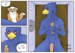 2012 abs after_sex anthro avian beak bird canid canine comic cuddling dialogue digital_drawing_(artwork) digital_media_(artwork) duo english_text extreme_size_difference eyes_closed falco_lombardi flaccid fox fox_mccloud genitals hug i_love_you inside james_howard larger_male looking_at_viewer macro male male/male mammal muscular nintendo nipples pecs penis romantic romantic_couple siman-clifton size_difference smaller_male star_fox tail text url