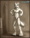 Rating: e
ID: 5496819
Date: 2025-04-11 11:36:48 -0400
Status: active
Score: 12
2011 4_toes abs animal_genitalia anthro arctic_wolf artist_name athletic athletic_anthro athletic_male balls bathroom black_border black_claws black_nose black_pawpads blue_eyes border canid canine canine_genitalia canine_sheath canis character_name cheek_tuft chest_tuft claws digitigrade eyebrows facial_tuft feet finger_claws fingers fist flexing flexing_bicep flexing_both_biceps flexing_muscles fluffy fluffy_tail front_view full-length_portrait fur genitals inner_ear_fluff inside looking_at_viewer male mammal navel neck_tuft nude onomatopoeia pawpads paws pecs pinup pivoted_ears portrait pose presenting raised_eyebrow serratus sevenpifer shaded sheath shower smile soft_shading solo sound_effects standing tail teeth text tile tile_wall toe_claws toes toothy_smile towel towel_rack tuft wall_(structure) warm_colors watermark white_body white_fur whitewolfsev wolf zambuka post #5496819