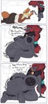 Rating: e
ID: 5269965
Date: 2024-12-27 15:20:51 -0500
Status: active
Score: 248
after_vore anthro anthro_pred anthro_prey areola bell bell_collar belly big_areola big_belly big_breasts black_areola black_nipples bone bone_imprints bones_in_stomach bow_on_head breast_expansion breast_imprints breasts burping collar comic dark_areola delphox dialogue digestion digestion_noises digital_media_(artwork) duo english_text expansion face_imprint fatal_vore female female/female female_pred female_prey furniture generation_5_pokemon generation_6_pokemon hair halloween_decoration hi_res huge_breasts hyper hyper_breasts imprint inner_ear_fluff inside itskorrie living_room muffled nintendo nipples on_sofa oral_vore pink_areola pink_nipples pokemon pokemon_(species) ponytail question_mark same_size_vore sitting sketch sketch_background skull skull_imprint sleeping sleeping_on_sofa sofa sound_effects speech_bubble talking_to_prey talking_to_self taunting text tuft unwilling_prey vore vowelless vowelless_sound_effect zoroark zoroark_(vanessa) zzz post #5269965