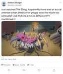 Rating: s
ID: 5497946
Date: 2025-04-11 22:23:58 -0400
Status: active
Score: 39
alien alternate_species ambiguous_gender arachnid ariados arthropod ash_ketchum bared_teeth bottle brock_(pokemon) canid canine cephalopod claws clenched_teeth clothed clothing coleoid container crossover decapodiform ditto_(pokemon) duo english_text ensnared entangled feral fur generation_1_pokemon generation_2_pokemon generation_3_pokemon goo_transformation group gym_leader hat headgear headwear human john_carpenter kennel male mammal marine mightyena mollusk mutated mutation nintendo outdoor_catgirl pokemon pokemon_(species) potion_(pokemon) scared slime snarling social_media teeth tentacles tentacruel text the_thing the_thing_(organism) transformation post #5497946
