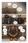 2018 anthro bovid bovine bradley_(kimmykun) canid canine cattle clothed clothing comic dialogue douglas_kim english_text facial_hair felid fox furniture gavin_(kimmykun) group hi_res hoodie horn male mammal nathan_(kimmykun) pantherine purple_eyes red_fox simple_background sofa speech_bubble text tiger topwear trio true_fox url