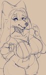 2024 anthro big_breasts breasts canid canine clothed clothing digital_media_(artwork) eyebrows eyelashes female fox fur jezzel maid_marian mammal nun_habit red_fox religious_clothing simple_background sketch solo standing thick_thighs true_fox wide_hips