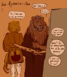 Rating: s
ID: 5579677
Date: 2025-05-17 19:41:26 -0400
Status: active
Score: 7
age_difference anthro barbary_lion bird_dog boypretties canid canine canis comic dialogue domestic_dog duo felid hi_res hunting_dog lion male male/male mammal master_and_disciple painter painters_cap pantherine size_difference spaniel the_apprentice's_plea post #5579677