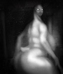 absurd_res bald big_breasts big_butt breasts butt clenched_teeth empty_eyes female glowing glowing_eyes grainy grey_body greyscale hi_res horror_(theme) huge_breasts huge_butt humanoid hxveuseenmypen long_neck looking_at_viewer looking_back looking_back_at_viewer monochrome monster monstrous_humanoid nightmare_fetish_fuel nude rear_view scp-3199 scp_foundation short_tail slightly_chubby slightly_chubby_female slightly_chubby_humanoid solo tail tailed_humanoid teeth thick_thighs uncanny_valley white_eyes wide_hips