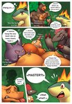 after_transformation anthro anus balls base_three_layout big_balls big_butt biped bite black_body black_fur blockage_(layout) border brown_body brown_skin butt butt_bongos charizard comic dialogue doost dragon english_text fingers five_frame_image fur generation_1_pokemon generation_2_pokemon generation_5_pokemon generation_8_pokemon gengar genitals green_background group hand_on_balls hi_res horizontal_blockage huge_balls male male/male mammal master mythological_creature mythological_scalie mythology nintendo nude open_mouth orange_body orange_skin orange_tail pokemon pokemon_(species) purple_body purple_skin quilava red_eyes rillaboom scalie scrafty simple_background speech_bubble spiral_eyes standing tail teeth text three_row_layout tongue tongue_out white_border wings yellow_body yellow_skin zoroark