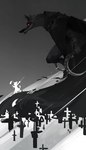Rating: s
ID: 4912267
Date: 2024-07-11 10:46:58 -0400
Status: active
Score: 35
absurd_res anthro bared_teeth biped black_and_white bottomwear canid canine canis clenched_teeth cloak clothing confident cross death_(puss_in_boots) domestic_cat dreamworks dual_wielding duo felid feline felis fight fighting_pose fur fuzzy glowing glowing_eyes grey_background grey_body grey_fur greyscale growling hat headgear headwear hi_res holding_object holding_weapon looking_at_another male mammal melee_weapon monochrome pants pointing_weapon poncho pose pupils puss_in_boots_(dreamworks) puss_in_boots_(franchise) rapier red_eyes serious serious_face sharp_teeth sickle silhouette simple_background size_difference small_pupils standing stylized sword teeth weapon wolf xin007 post #4912267