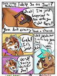 3:4 4_eyes adondis ailurid animal_genitalia anthro balls bathroom blush brown_balls brown_sheath canid canine canis clenched_teeth comic damien_(adondis) dialogue digital_media_(artwork) dobermann domestic_dog duo ear_piercing english_text floppy_ears fully_sheathed fur genitals hair hi_res holding_penis industrial_piercing joel_(adondis) lipsticking male male/male mammal multi_eye nude open_mouth penis penis_tip piercing pink_penis pinscher red_panda sex sheath simple_background teeth text tongue