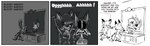 2014 3_toes 4_fingers anthro athletic athletic_anthro athletic_male bathroom bathroom_sink belly beneatha_the_vixen big_eyes biped black_and_white black_ear_tips black_eyes black_nose black_sclera breasts brother_(lore) brother_and_sister_(lore) butt canid canine casual_nudity cheek_tuft clinging comic countershade_face countershade_fur countershade_torso countershading coyoteville creeping creepy darkness detailed detailed_fur dialogue digital_media_(artwork) dipstick_ears dipstick_tail duo ear_markings english_text facial_tuft featureless_breasts feet female fennec_fox fingers flashlight fluffy fluffy_tail fox front_view fur gloves_(marking) greyscale groan groaning groggy hair hands_above_head holding_each_other holding_flashlight humor in_the_dark inside jump_scare jumpscare leg_markings light_face lights long_hair looking_at_mirror looking_at_object looking_at_self male mammal markings messy_hair mirror moan monochrome mulder_the_fox multicolored_body multicolored_ears multicolored_fur nervous night nude panicked_look panicking paws pecs plantigrade pupils rear_view red_fox reflection reveal scared scared_expression scared_face scared_shitless screaming shaded sharp_teeth sibling_(lore) sister_(lore) socks_(marking) spine standing stare startled stevethedragon tail tail_markings teeth teeth_showing text tired tired_eyes toes true_fox tuft two_tone_body two_tone_fur waking_up walk-in white_pupils wide_eyed