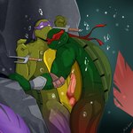 1:1 3_fingers absurd_res anal anal_penetration anthro anus bite_mark bite_mark_on_shoulder bodily_fluids bound brother_(lore) brothers_(lore) clenched_teeth digital_media_(artwork) donatello_(tmnt) duo erection fingers from_front_position fully/fully_submerged fully_submerged genital_fluids genitals hands_tied hi_res incest_(lore) leaking_precum male male/male male_penetrated male_penetrating male_penetrating_male marine mask merfolk mishajeans open_mouth penetration penile penile_penetration penis penis_in_ass precum raphael_(tmnt) reptile scalie sex sex_in_water shell sibling_(lore) slit_penis split_form standing standing_sex tail teenage_mutant_ninja_turtles teeth turtle underwater underwater_sex water