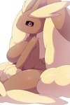 2024 2:3 anthro big_breasts blush breasts brown_body brown_fur featureless_breasts female fur generation_4_pokemon hi_res looking_at_viewer lopunny nintendo nude pokemon pokemon_(species) rumine solo