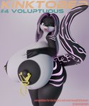 3d_(artwork) anthro big_breasts big_nipples black_nipples blender_cycles breasts digital_media_(artwork) english_text female genevieve_(lunhaadviin) haolde hi_res huge_breasts huge_nipples kinktober looking_at_viewer medal nipple_piercing nipples piercing solo text tongue tongue_out voluptuous_female