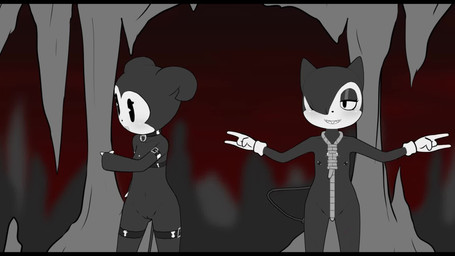 Rating: e
ID: 5194120
Date: 2024-11-20 11:04:16 -0500
Status: active
Score: 106
16:9 2d_animation 2d_on_3d 3d_(artwork) 3d_animation 4_fingers animated anthro belt black_body black_eyes breasts cave clothing demon devil_horns_(gesture) digital_media_(artwork) duo e254e fangs female fingers flat_chested genitals gesture gloves greyscale greyscale_background hair hand_gesture handwear hell hi_res long_hair long_tail mhery_(e254e) monochrome navel nipples no_sound noose nude pose pussy rope sathu_(e254e) sharp_teeth short_playtime small_breasts spade_tail tail tail_motion tailwag teeth thin_tail tongue webm widescreen post #5194120