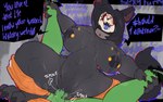 absurd_res amazon_position ankle_grab anon anthro anthro_penetrated areola big_areola big_breasts black_areola black_body black_fur black_hair black_nipples blush bodily_fluids bone breasts canid canine clothing collar d-class dominant dominant_female duo female female_on_human female_penetrated first_person_view from_front_position fur genital_fluids genitals glowing glowing_eyes hair hi_res huge_areola huge_breasts human human_on_anthro human_penetrating human_penetrating_anthro human_penetrating_female human_pov interspecies jumpsuit leg_grab male male/female male_on_anthro male_penetrating male_penetrating_anthro male_penetrating_female male_pov malo mammal monster nipple_piercing nipples open_mouth penetrating_pov penetration penile penile_penetration penis piercing pussy red_eyes scary scp-1471-a scp_foundation sex simple_background skull skull_head tail text thick_thighs tongue tongue_out trufzn vaginal vaginal_penetration