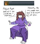 alternate_species anthro big_breasts boots boss_monster_(undertale) bovid breasts brown_hair caprine clothing english_text female footwear frisk_(undertale) fur goat hair hi_res high_heeled_boots high_heels horn huge_breasts legwear long_ears mammal robertge shoes simple_background solo text thigh_boots thigh_highs undertale undertale_(series) white_background white_body white_fur