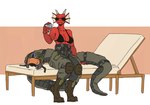 Rating: q
ID: 4944500
Date: 2024-07-26 17:26:05 -0400
Status: active
Score: 33
absurd_res accessory anthro armor armored_core_(series) beach_chair belt belt_buckle beverage bikini bikini_top boots breasts buckle chair claws clothed clothing container cup eyewear female flight_suit footwear frill_(anatomy) furgonomics furniture glass glass_container glass_cup green_clothing green_suit headgear helmet hi_res ice jumpsuit knee_pads looking_at_viewer orange_visor pilot pilot_suit red_body red_scales relaxing reptile scales scalie shoes simple_background sitting smile solo suit sunglasses sunglasses_on_face swimwear tail tail_accessory tail_belt thick_thighs two-piece_swimsuit visor wide_hips xil-bar zed-s post #4944500