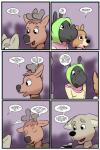 2:3 adolescent alternating_focus anthro asking asking_another asking_for_opinion asking_what base_three_layout canid canine canis cervine clothed clothing comic coyote deer dialogue domestic_dog english_text female grid_layout headgear headwear herding_dog hi_res hijab introduction jake_(study_partners) justin_(study_partners) linked_speech_bubble location_in_dialogue male mammal name_drop name_in_dialogue pastoral_dog question ratih_(study_partners) red_deer regular_grid_layout religious_clothing religious_headwear rhinoceros six_frame_grid six_frame_image speech_bubble study_partners sumatran_rhinoceros talking_to_another text three_row_layout thunderouserections welsh_corgi young young_anthro