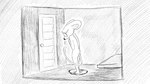 16:9 animal_crossing anthro big_ears biped dragonweirdo eyewear female fur glasses greyscale hi_res looking_down mammal monochrome mouse murid murine nintendo nude petri_(animal_crossing) rodent solo story story_in_description tail widescreen