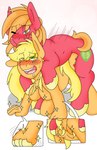 2018 absurd_res ambiguous_penetration anthro anthro_on_feral anthro_penetrated applejack_(mlp) bestiality big_macintosh_(mlp) blackbewhite2k7 blonde_hair blush bodily_fluids breasts brother_(lore) brother_and_sister_(lore) brother_penetrating_sister chest_tuft comic cutie_mark digital_media_(artwork) doggystyle drooling earth_pony equid equine female female_penetrated feral feral_penetrating feral_penetrating_anthro freckles friendship_is_magic from_behind_position fur hair hasbro hi_res hooves horse incest_(lore) male male/female male_penetrating male_penetrating_female mammal my_little_pony obscured_penetration open_mouth open_smile orange_body orange_fur penetration penile penile_penetration pony red_body red_fur saliva sex shrinking_breast sibling_(lore) simple_background sister_(lore) smile sweat transformation tuft white_background