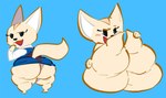 Rating: q
ID: 3478955
Date: 2022-07-31 17:45:04 -0400
Status: active
Score: 53
aggretsuko anthro big_butt black_eyes blue_background bottomwear butt canid canine clothed clothing digital_media_(artwork) eyelashes female fennec_fox fenneko fox fully_clothed fur furgonomics half-closed_eyes hand_on_leg hi_res holding_leg holding_leg_up huge_butt legs_up looking_at_viewer looking_back mammal narrowed_eyes nondelismell open_mouth overweight overweight_anthro overweight_female pencil_skirt raised_bottomwear raised_clothing raised_leg raised_skirt rear_view sanrio short_stack simple_background skirt solo standing tail tail_through_skirt tan_body tan_fur thick_thighs true_fox underbutt wide_hips post #3478955