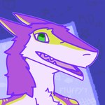 1:1 2024 ambiguous_gender anthro bust_portrait digital_media_(artwork) female_(lore) flat_colors fur fur_tuft green_eyes hi_res markings mauve_(mauvedash) mauvedash pink_body pink_fur portrait purple_body purple_fur sergal solo tuft yellow_body yellow_fur yellow_markings