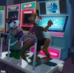 Rating: s
ID: 5551657
Date: 2025-05-05 20:26:48 -0400
Status: active
Score: 11
anthro arcade arcade_machine bodily_fluids canid canine canis dancing directional_arrow duo fur hi_res kazan_(kazan.k) koidelcoyote male mammal multicolored_body multicolored_fur mustelid otter overweight overweight_male smile steffen_(kazan.k) sweat tired tongue tongue_out wolf young young_anthro young_male post #5551657