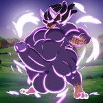 1:1 absurd_res anthro balls big_balls big_butt big_penis butt dragon_ball genitals glowing glowing_body gusher_(possbooty) hi_res huge_balls huge_penis humanoid hyper hyper_balls hyper_genitalia hyper_penis male musclegut muscular muscular_male penis possbooty power-up slightly_chubby solo