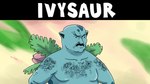 16:9 adult_swim anthro aqua_teen_hunger_force arm_hair blue_body blue_skin body_hair carl_brutananadilewski cartoon_network chest_hair ergomancy facial_hair fangs flower generation_1_pokemon hi_res ivysaur leaf male mustache nintendo plant pokemon pokemon_(species) solo teeth widescreen