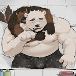 Rating: s
ID: 5077554
Date: 2024-09-27 02:00:45 -0400
Status: active
Score: 61
4_fingers absurd_res anthro army army_outfit army_uniform bear bodily_fluids bottomwear brick_background brown_body brush brushing brushing_teeth bulge camo camo_bottomwear camo_clothing camo_print camo_underwear canid canine canis clothing domestic_dog duo eyes_closed fingers german_shepherd green_bottomwear green_clothing green_underwear herding_dog hi_res hug hugging_another hugging_from_behind male male/male mammal military military_clothing military_uniform muscular muscular_anthro muscular_male nipples pastoral_dog pattern_bottomwear pattern_clothing pattern_underwear polar_bear soap soldier sweat tail tail_motion tailwag underwear uniform ursine warr warrior white_body post #5077554
