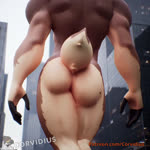 1:1 3d_(artwork) 3d_animation animated anthro antlers anus better_version_at_paywall big_butt brown_body building butt cervine city corvidius deer digital_media_(artwork) galileoadplus hi_res horn macro male mammal muscular muscular_male nude red_deer short_playtime sky solo sound tail taryk unreal_engine_(artwork) webm